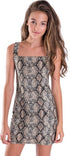 KIDS SNAKESKIN DRESS Gold snake S by Cheryl Creations | Fleurcouture