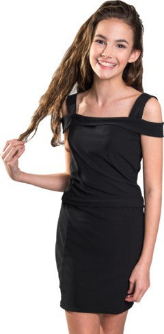 KIDS STELLA DRESS SET Black S by Cheryl Creations | Fleurcouture