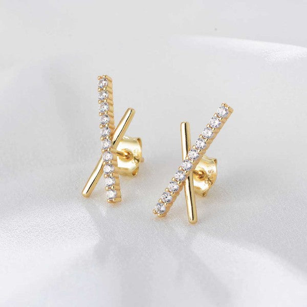 Kirby Earrings Gold OS by ClaudiaG Collection | Fleurcouture