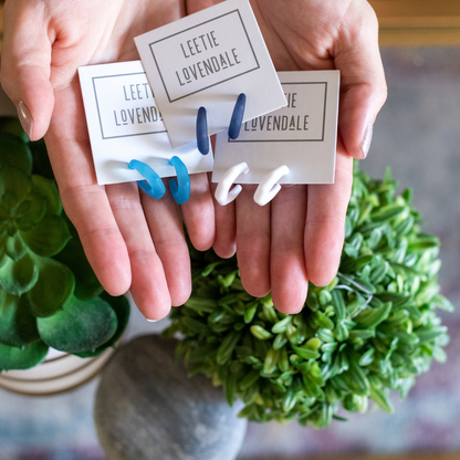 Kit Hoop Earrings Kit Hoops by Leetie Lovendale | Fleurcouture