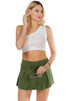 Knitted A Line Mini Skirt Army Green XS by Rag Company | Fleurcouture