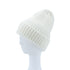 KNITTED SEQUIN BEANIE WTWT/WHITE Os by Bella Chic | Fleurcouture