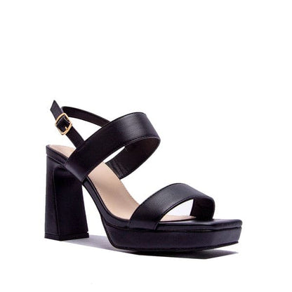 KRISHA-04X HEEL BLACK 9 by Qupid Shoes | Fleurcouture