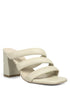 Kywe Textured Heel Chunky Strap Sandals Off White 5 by Rag Company | Fleurcouture