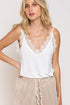 Lace Cami Top IVORY S by POL | Fleurcouture