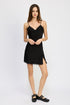 LACE SLIP DRESS BLACK S by Emory Park | Fleurcouture