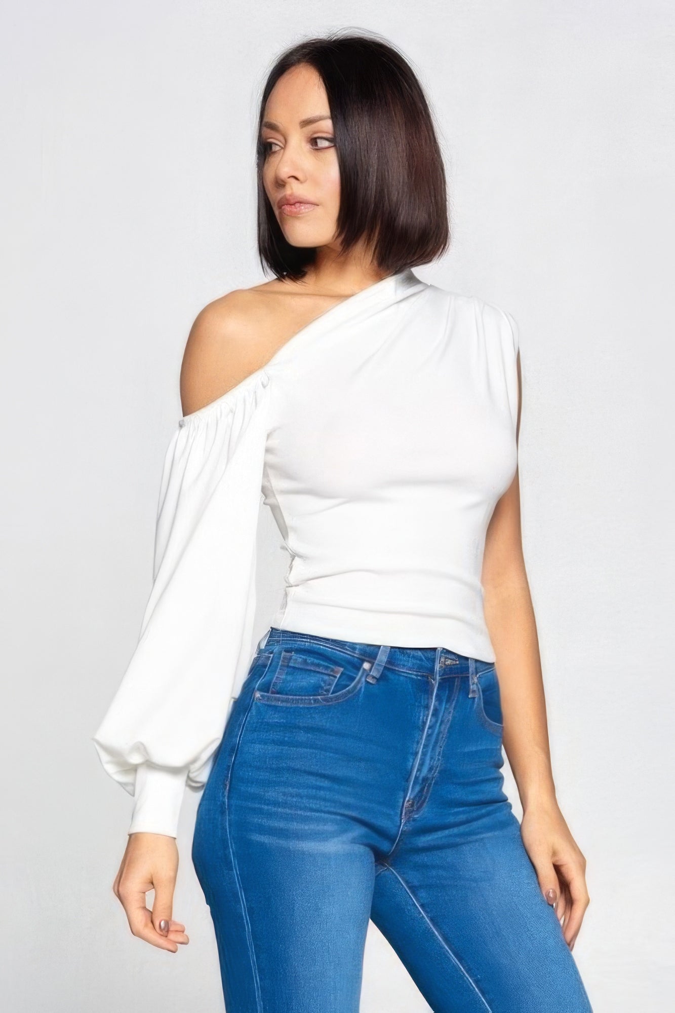 Ladies One-shoulder Top by Fleurcouture | Fleurcouture