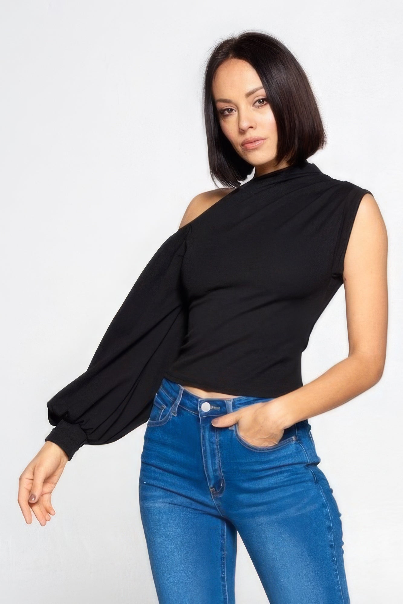 Ladies One-shoulder Top by Fleurcouture | Fleurcouture