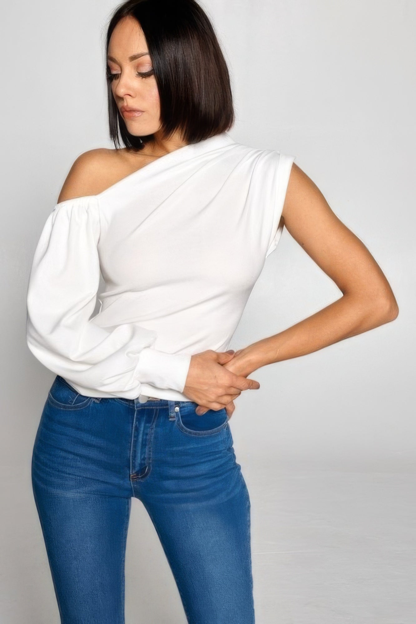 Ladies One-shoulder Top by Fleurcouture | Fleurcouture
