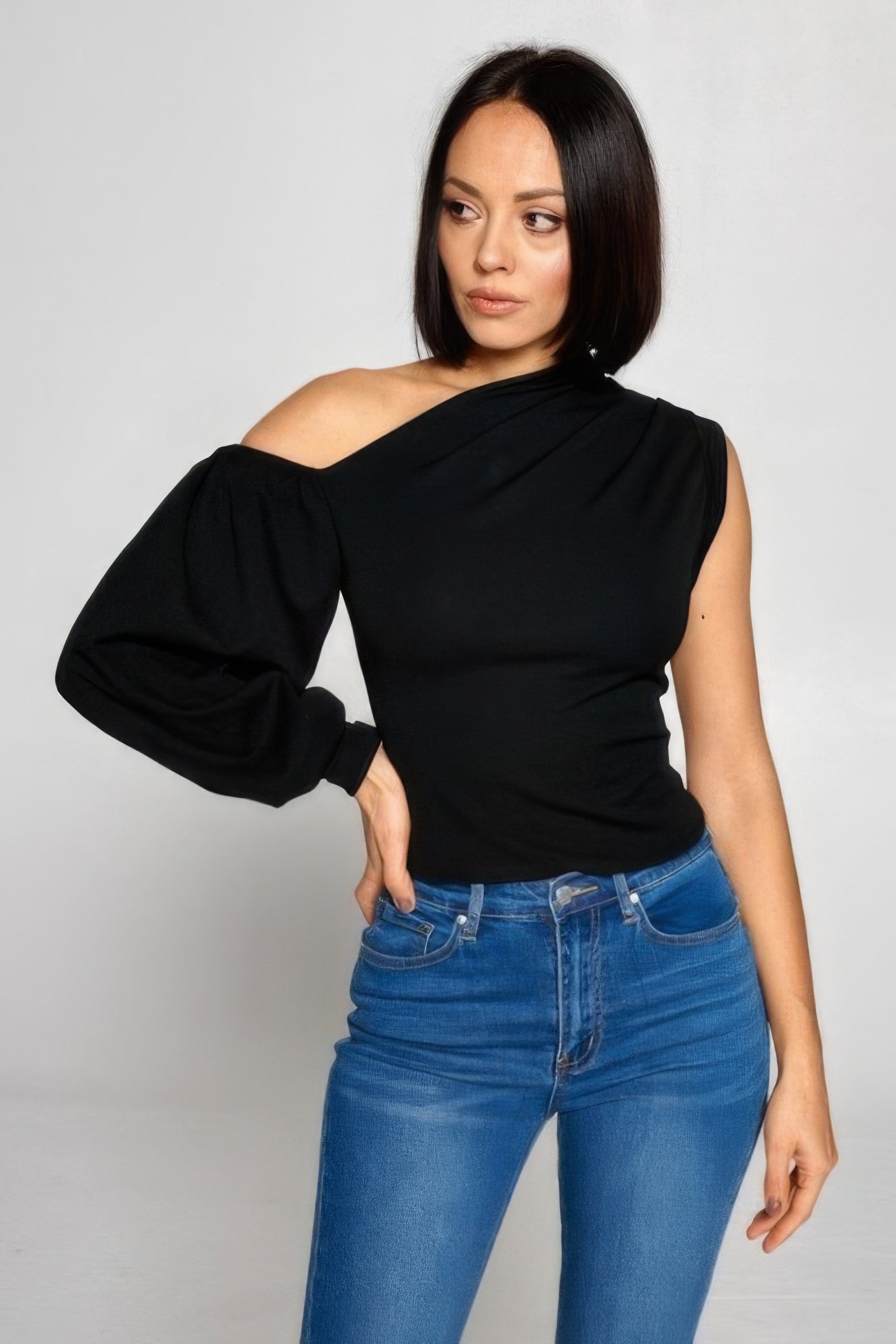Ladies One-shoulder Top by Fleurcouture | Fleurcouture