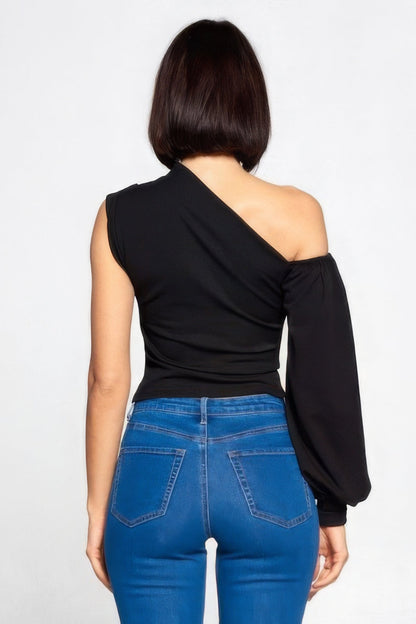 Ladies One-shoulder Top by Fleurcouture | Fleurcouture