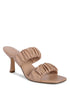 LADY LYNN GATHER AROUND SLIP-ON HEELED SANDAL Nude 5 by Rag Company | Fleurcouture