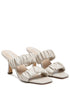 LADY LYNN GATHER AROUND SLIP-ON HEELED SANDAL Oyster 5 by Rag Company | Fleurcouture