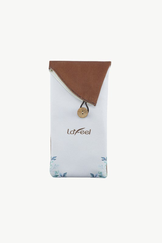 Lafeel Face and Eye Brush Set with Bag Beige S3 by Sifides | Fleurcouture