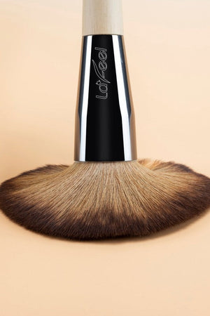 Lafeel Face and Eye Brush Set with Bag Beige S3 by Sifides | Fleurcouture