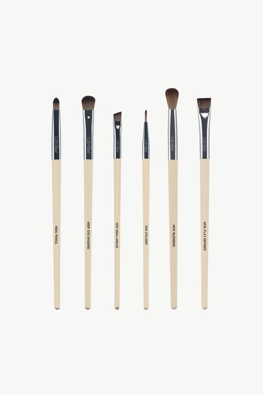 Lafeel Full Eye Brush Set in Taupe Beige S3 by Sifides | Fleurcouture