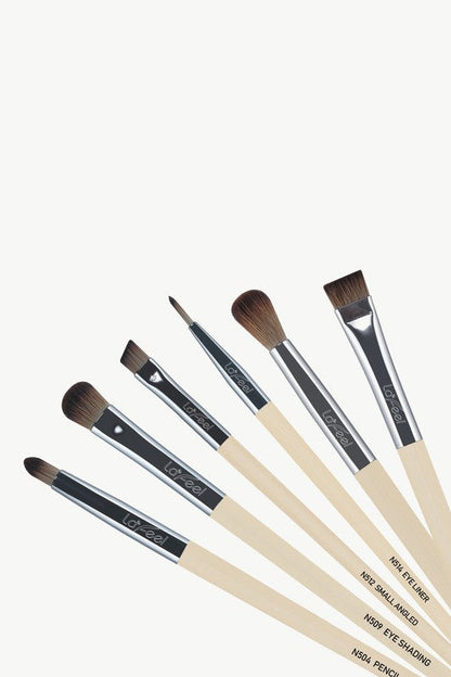 Lafeel Full Eye Brush Set in Taupe Beige S3 by Sifides | Fleurcouture