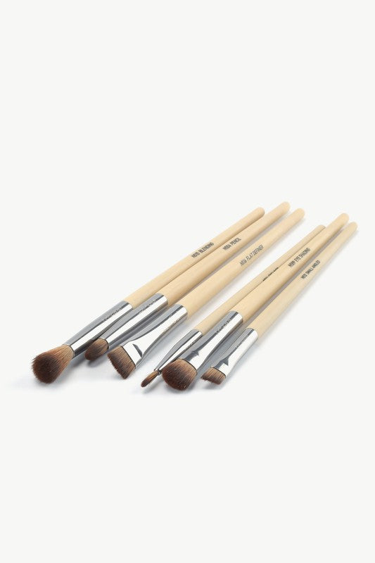Lafeel Full Eye Brush Set in Taupe Beige S3 by Sifides | Fleurcouture