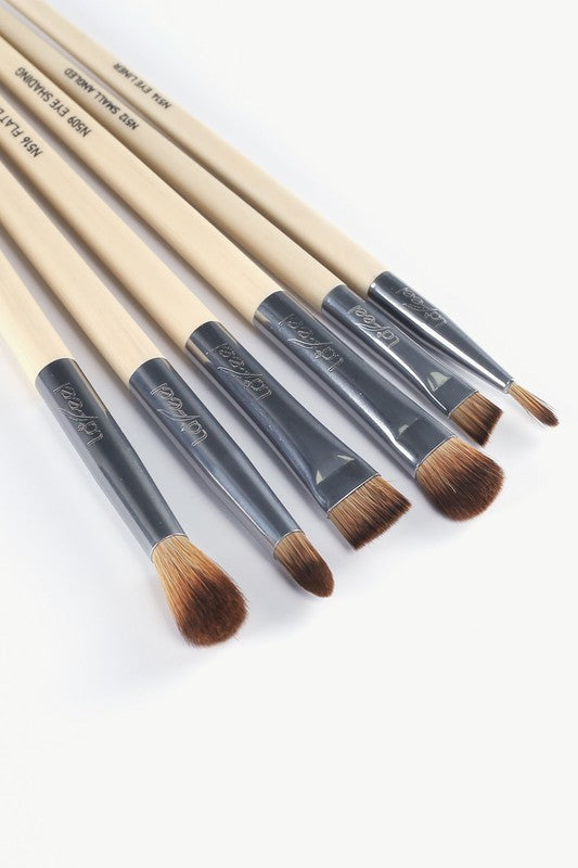Lafeel Full Eye Brush Set in Taupe Beige S3 by Sifides | Fleurcouture