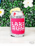 Lake Bum Sequin Can Cooler White One Size Can Coolers by Southern Grace | Fleurcouture