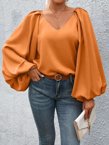 Lantern Sleeve Blouse by Miss Sparkling | Fleurcouture