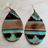 Large Teardrop Earrings in Navajo green small Jewelry by The Jewelry Junkie | Fleurcouture