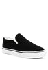 Laszlo Canvas Slip On Sneakers Black 5 by Rag Company | Fleurcouture