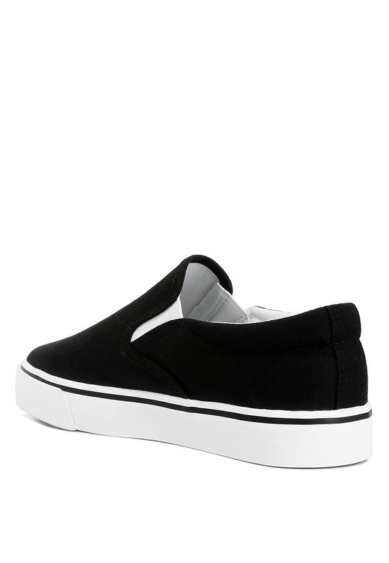 Laszlo Canvas Slip On Sneakers by Rag Company | Fleurcouture