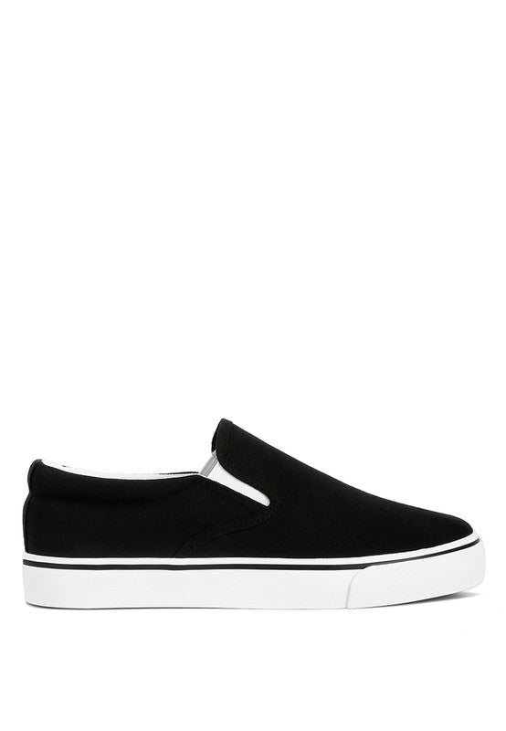 Laszlo Canvas Slip On Sneakers by Rag Company | Fleurcouture