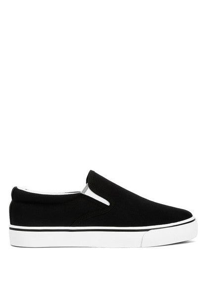 Laszlo Canvas Slip On Sneakers by Rag Company | Fleurcouture