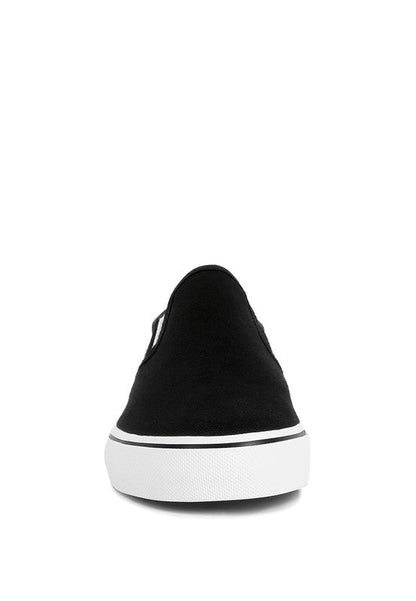 Laszlo Canvas Slip On Sneakers by Rag Company | Fleurcouture