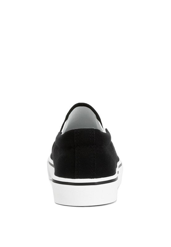 Laszlo Canvas Slip On Sneakers by Rag Company | Fleurcouture