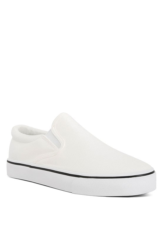 Laszlo Canvas Slip On Sneakers by Rag Company | Fleurcouture