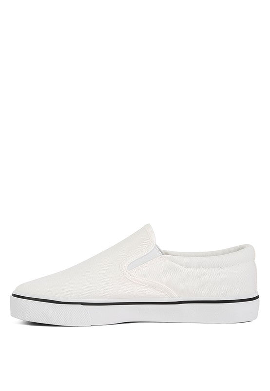 Laszlo Canvas Slip On Sneakers by Rag Company | Fleurcouture