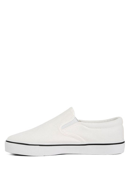 Laszlo Canvas Slip On Sneakers by Rag Company | Fleurcouture