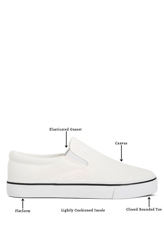 Laszlo Canvas Slip On Sneakers by Rag Company | Fleurcouture