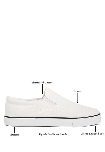 Laszlo Canvas Slip On Sneakers by Rag Company | Fleurcouture