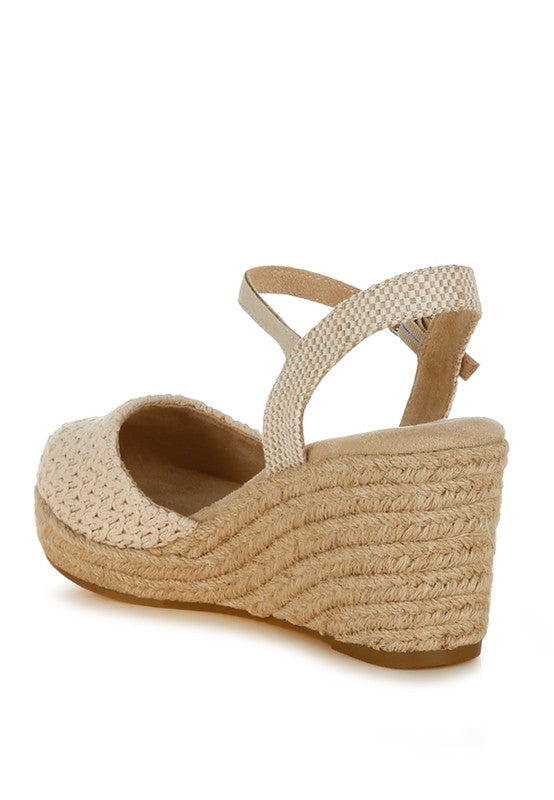 Lathan Raffia Espadrilles Sandals Ecru by Rag Company | Fleurcouture