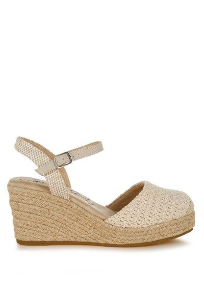 Lathan Raffia Espadrilles Sandals Ecru by Rag Company | Fleurcouture