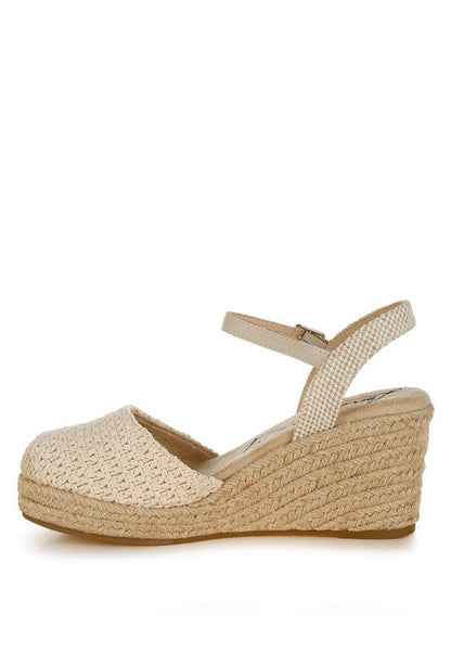 Lathan Raffia Espadrilles Sandals Ecru by Rag Company | Fleurcouture