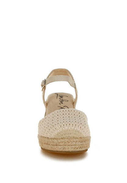 Lathan Raffia Espadrilles Sandals Ecru by Rag Company | Fleurcouture