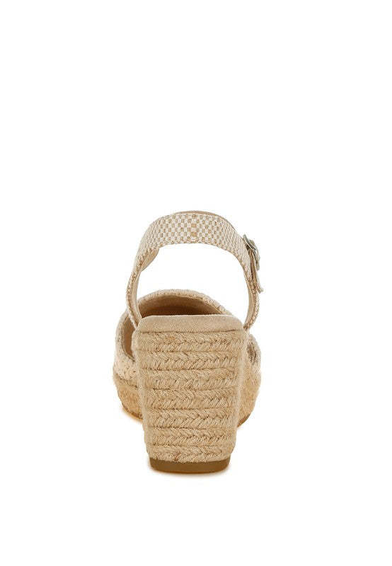 Lathan Raffia Espadrilles Sandals Ecru by Rag Company | Fleurcouture