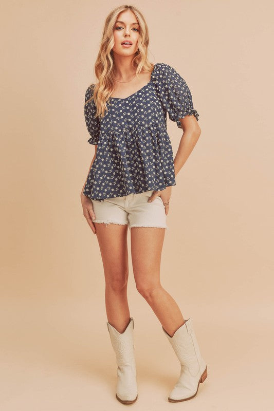 Leia Embroidered Top S by Aemi + Co | Fleurcouture