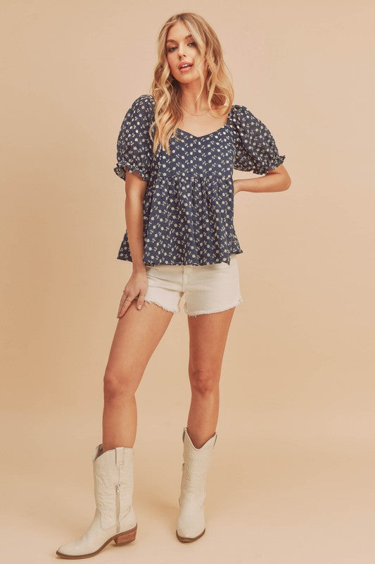 Leia Embroidered Top S by Aemi + Co | Fleurcouture