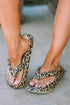 Leopard Print Thick Sole Flip Flops Leopard 37 Shoes & Bags by Fleurcouture | Fleurcouture