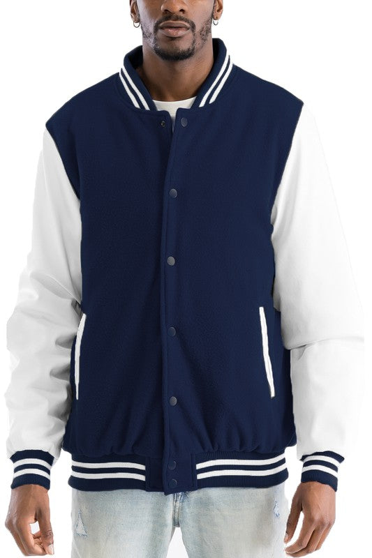 Lettermans Jacket NAVY S Men&