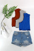 LETTUCE MERROW EDGE TANK CROP TOP Rust S by Sweet Generis | Fleurcouture