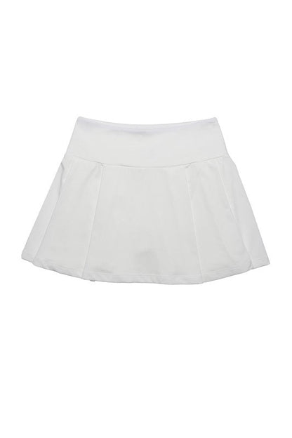 Light fabric tennis skirt by Lilou | Fleurcouture