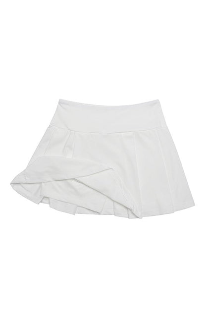 Light fabric tennis skirt by Lilou | Fleurcouture