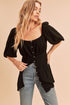 Lillet Top BLACK S by Aemi + Co | Fleurcouture